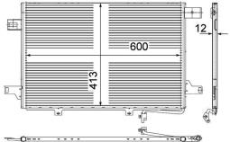 Condenser, air conditioning MAHLE AC452000P