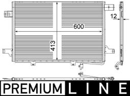 Condenser, air conditioning MAHLE AC452000P