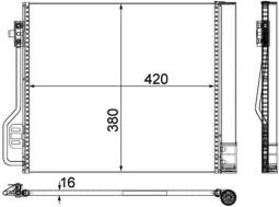 Condenser, air conditioning MAHLE AC488000P