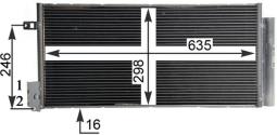 Condenser, air conditioning MAHLE AC505000P