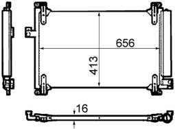 Condenser, air conditioning MAHLE AC504000P