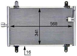 Condenser, air conditioning MAHLE AC514000S