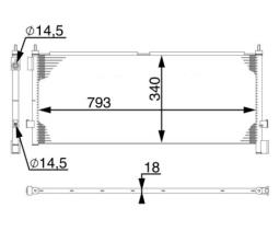 Condenser, air conditioning MAHLE AC532000S