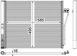 Condenser, air conditioning MAHLE AC568000P