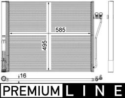 Condenser, air conditioning MAHLE AC568000P