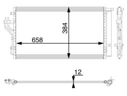 Condenser, air conditioning MAHLE AC56000P