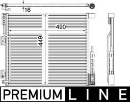 Condenser, air conditioning MAHLE AC570000P