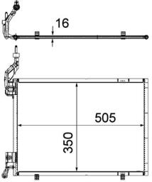 Condenser, air conditioning MAHLE AC579000P