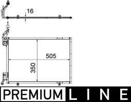 Condenser, air conditioning MAHLE AC579000P