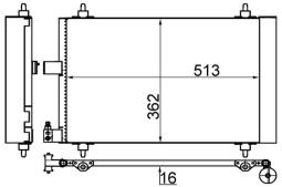 Condenser, air conditioning MAHLE AC585001S