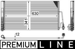 Condenser, air conditioning MAHLE AC590000P