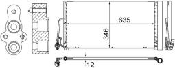 Condenser, air conditioning MAHLE AC590000S