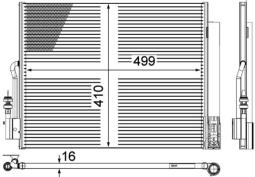 Condenser, air conditioning MAHLE AC596000P