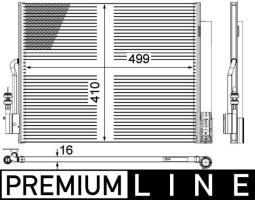 Condenser, air conditioning MAHLE AC596000P