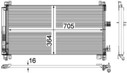 Condenser, air conditioning MAHLE AC57000P