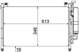 Condenser, air conditioning MAHLE AC588000P