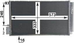 Condenser, air conditioning MAHLE AC633000P