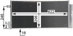 Condenser, air conditioning MAHLE AC634000P