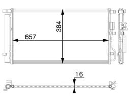 Condenser, air conditioning MAHLE AC63000P