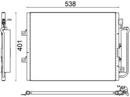 Condenser, air conditioning MAHLE AC641000S