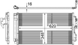 Condenser, air conditioning MAHLE AC652000S