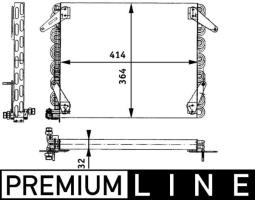 Condenser, air conditioning MAHLE AC658000P