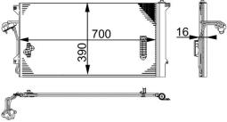 Condenser, air conditioning MAHLE AC659000S