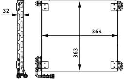 Condenser, air conditioning MAHLE AC660000P