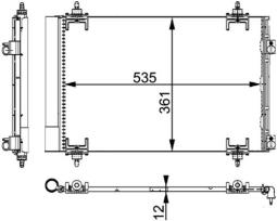 Condenser, air conditioning MAHLE AC667000P