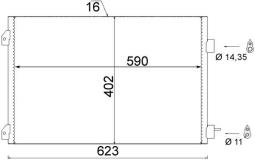 Condenser, air conditioning MAHLE AC650000S