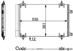 Condenser, air conditioning MAHLE AC668000P