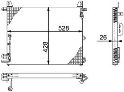 Condenser, air conditioning MAHLE AC656000P