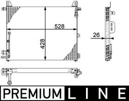 Condenser, air conditioning MAHLE AC656000P