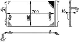 Condenser, air conditioning MAHLE AC659000P