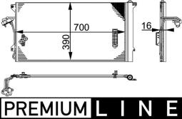 Condenser, air conditioning MAHLE AC659000P