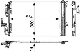 Condenser, air conditioning MAHLE AC665000P