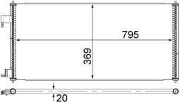 Condenser, air conditioning MAHLE AC689000S