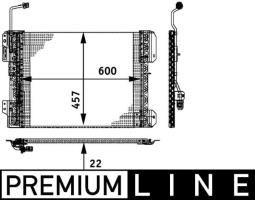 Condenser, air conditioning MAHLE AC671000P