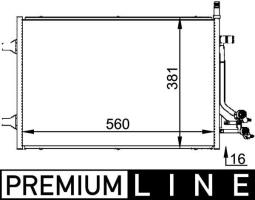 Condenser, air conditioning MAHLE AC692000P