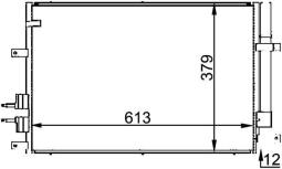 Condenser, air conditioning MAHLE AC693000P