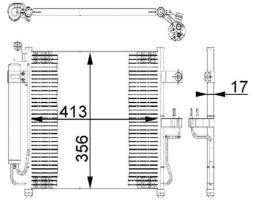 Condenser, air conditioning MAHLE AC677000S