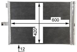 Condenser, air conditioning MAHLE AC68000P