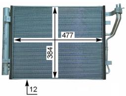 Condenser, air conditioning MAHLE AC709000P