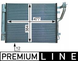 Condenser, air conditioning MAHLE AC709000P