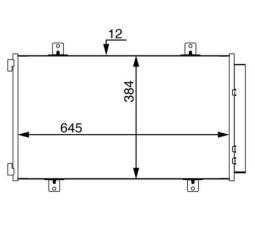 Condenser, air conditioning MAHLE AC70000S