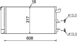 Condenser, air conditioning MAHLE AC710000S