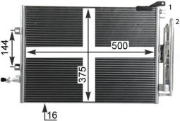 Condenser, air conditioning MAHLE AC720000P