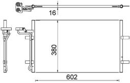 Condenser, air conditioning MAHLE AC725000S