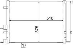 Condenser, air conditioning MAHLE AC731000S