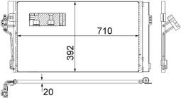 Condenser, air conditioning MAHLE AC762000S